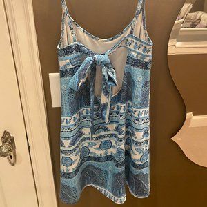 Bow tie paisley dress!